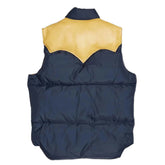 Vintage Unisex Quilted Faux Leather & Puffer Vest